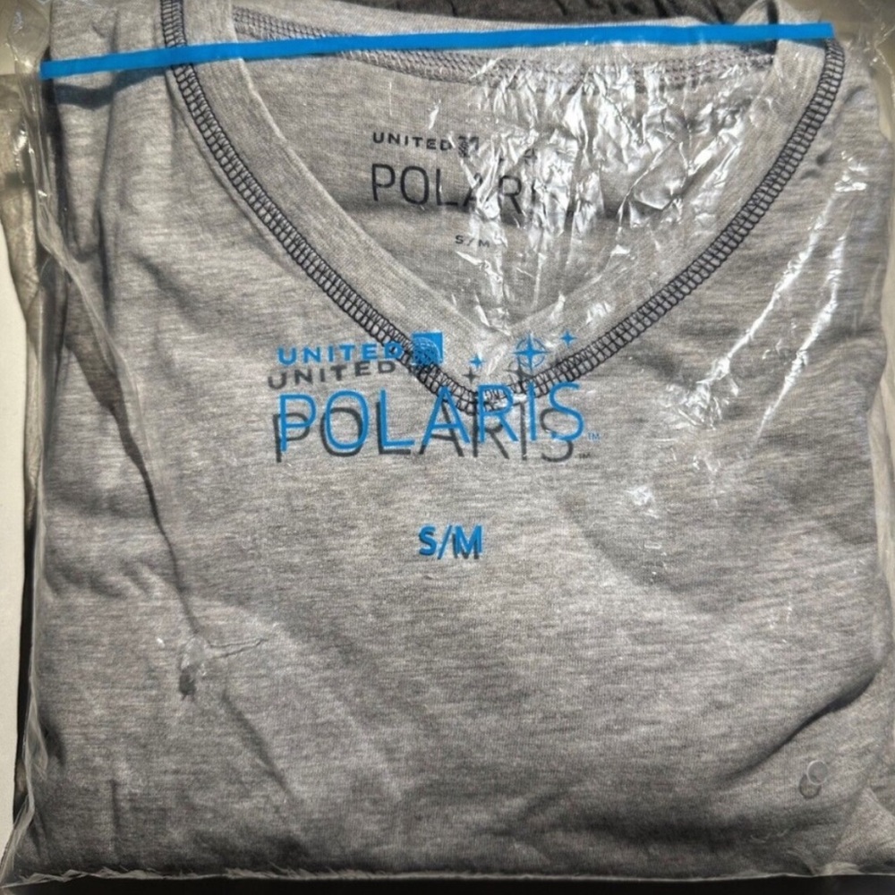NWOT United Polaris Business Class Airline 2 piece Pajamas S/M